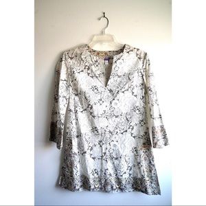Dosa Size 2 Grey/White Liberty Tunic.